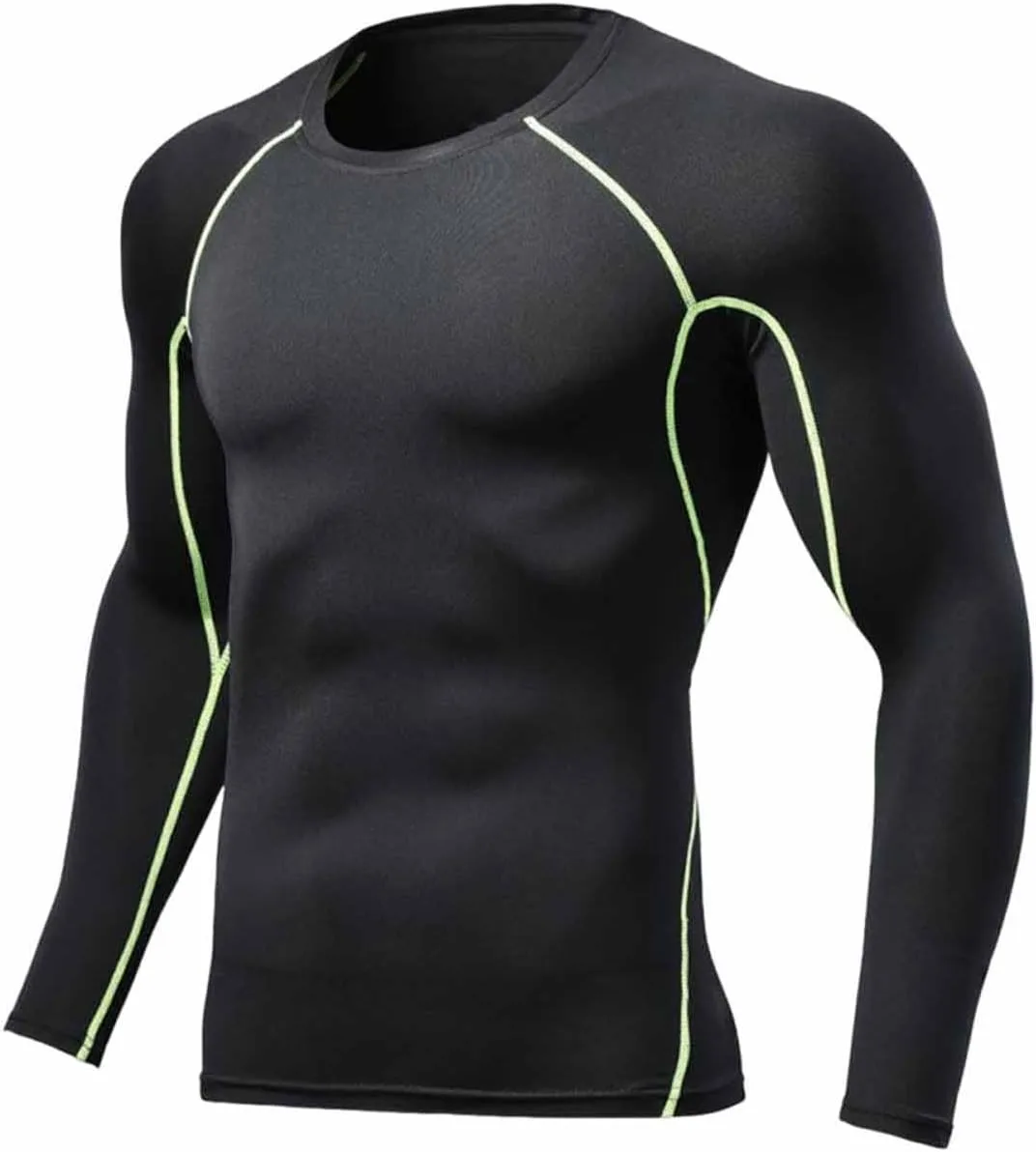 

Мужская компрессионная футболка с длинным рукавом, быстросохнущая для спорта и тренировок