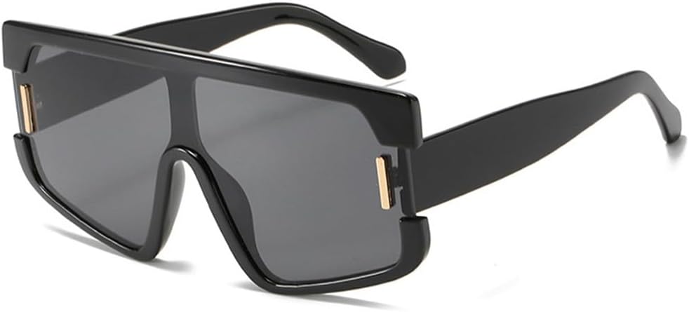 

Большие солнцезащитные очки с градиентным переходом цвета для женщин, сине-серые, в стиле панк, для занятий спортом на открытом воздухе, бега и езды на велосипеде generic, Black Lens