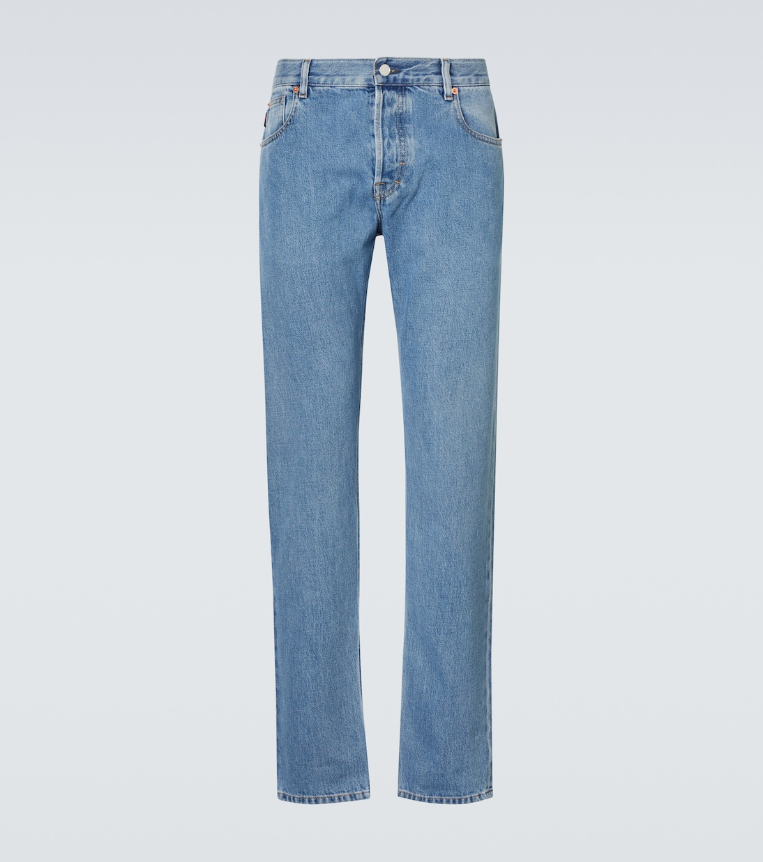 

Прямые джинсы средней посадки Gucci, Blue/Mix