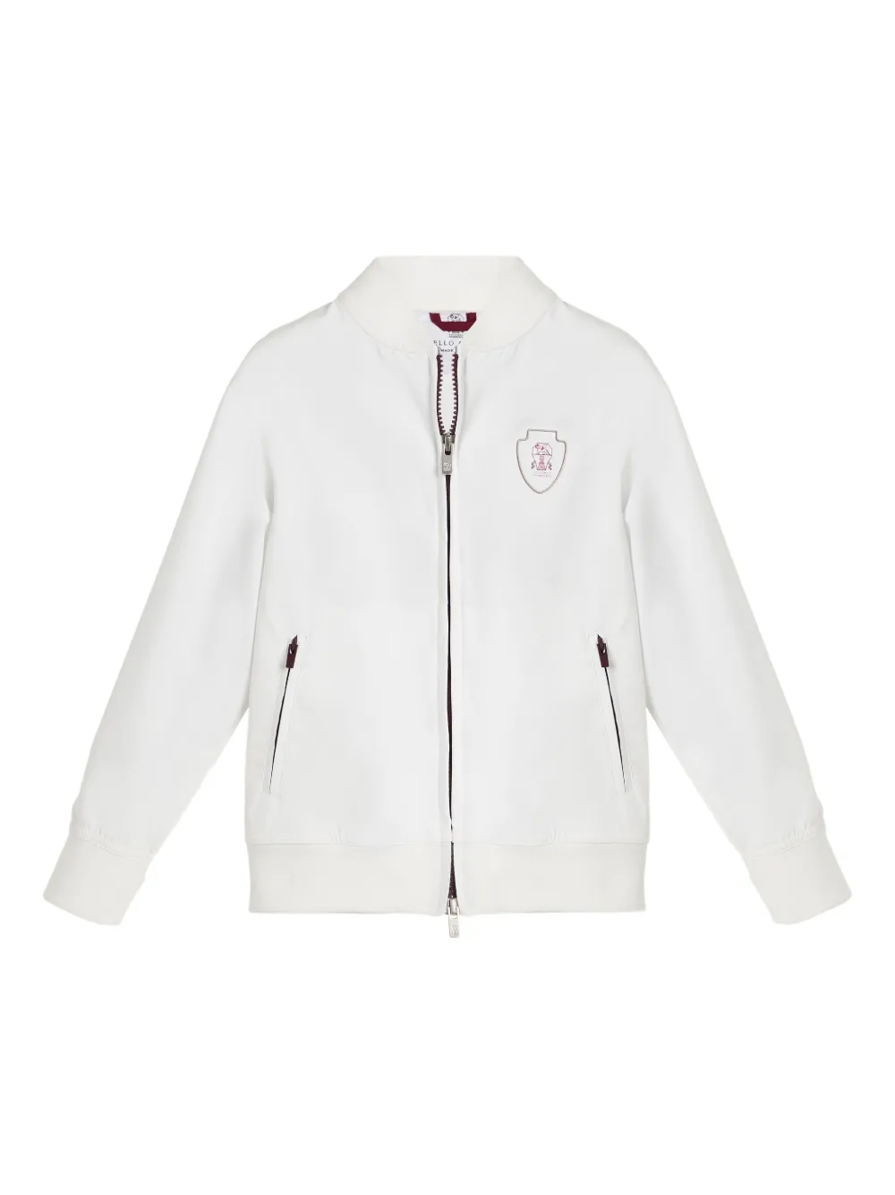 

Толстовка из смесового хлопка Brunello Cucinelli Kids, белый