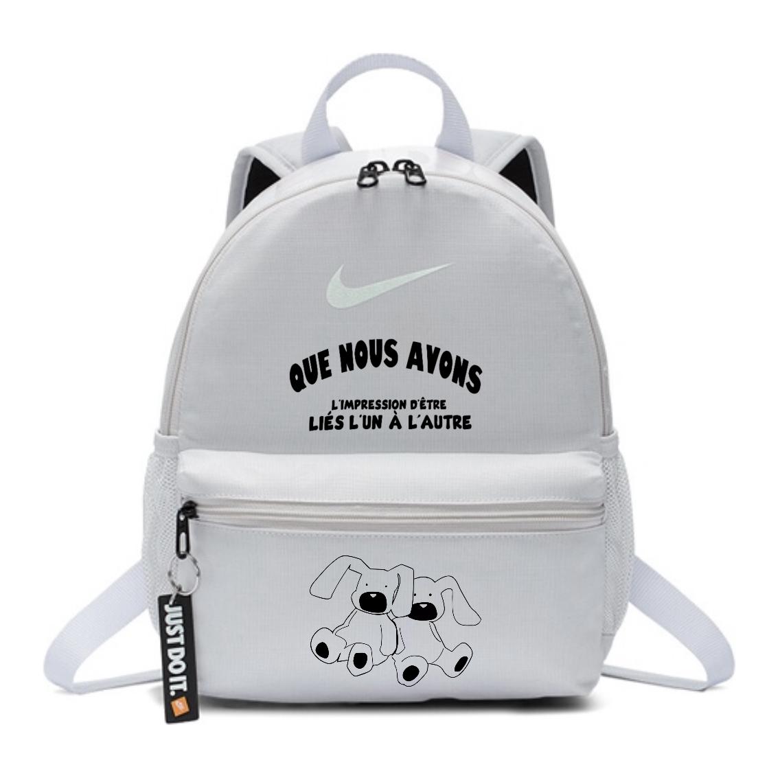 

Nike Тканевый рюкзак женский серо-белый, Rabbit Doll