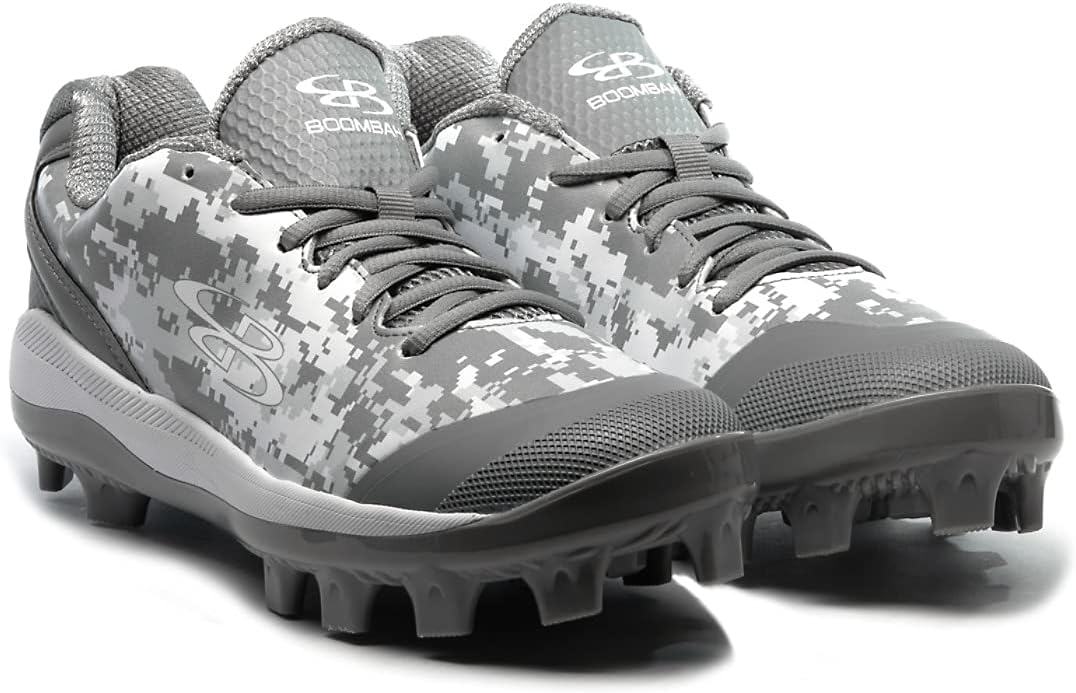 Мужские бутсы Boombah Dart Digi Camo с литой подошвой - несколько цветов - несколько размеров, белый — фото 4