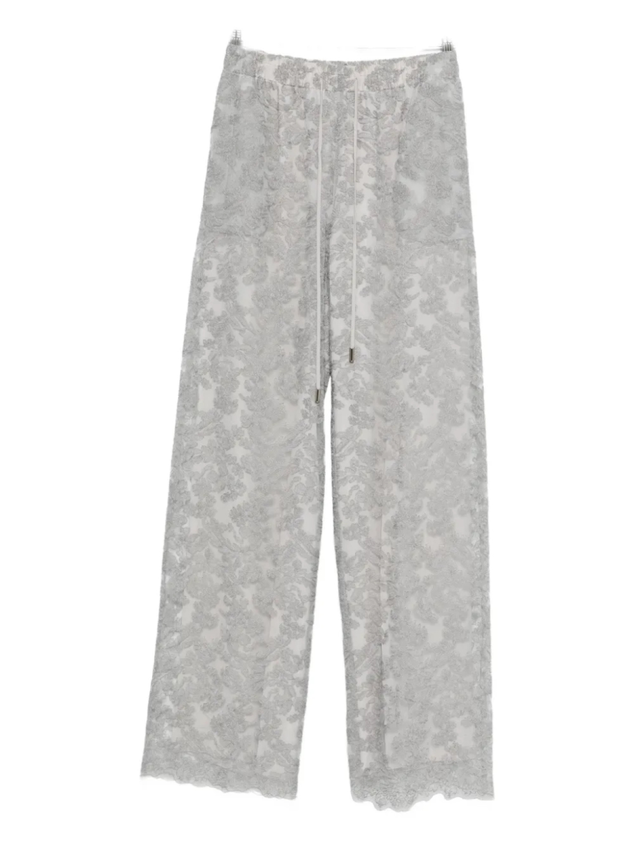 

Брюки Ermanno Scervino из цветочного кружева, серый