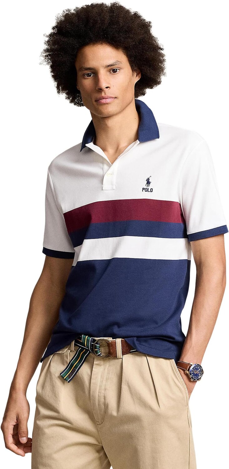 

Поло Polo Ralph Lauren Classic Fit Soft Cotton Polo Shirt, цвет White Multi