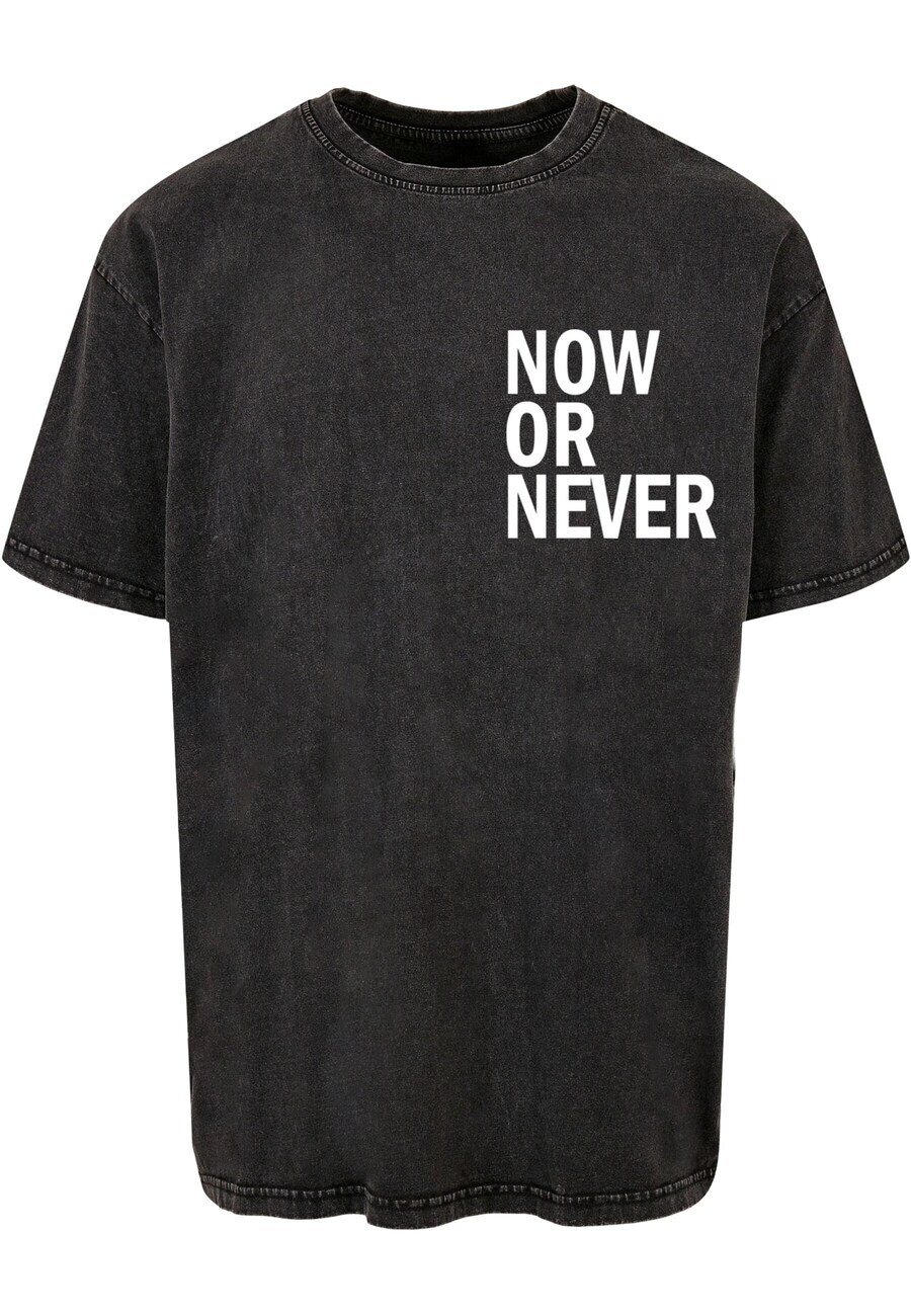 

Футболка Merchcode NOW OR NEVER, антрацит