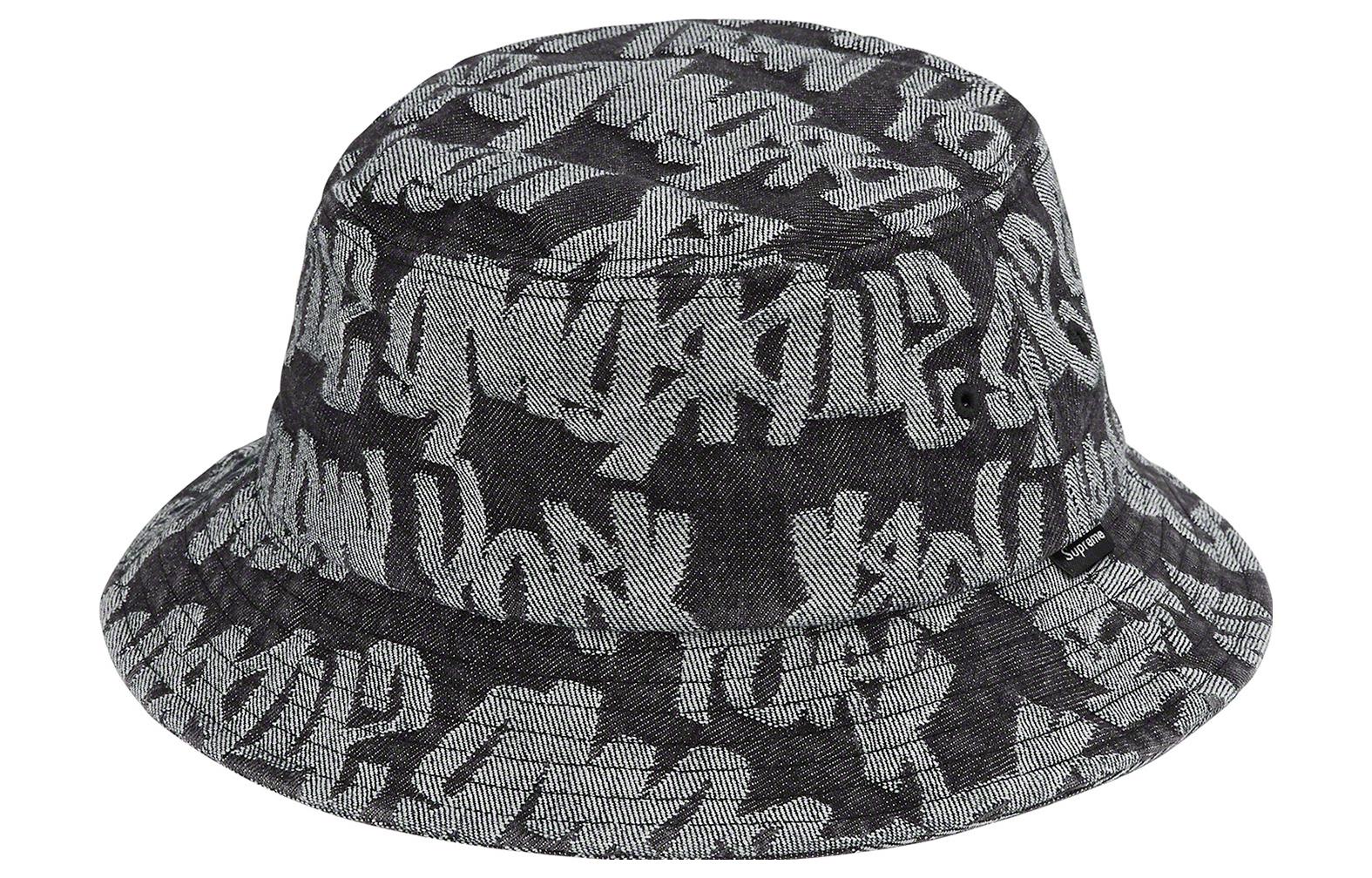 

Supreme Толстовка из джинсовой ткани жаккард с широкой манжетой, Black