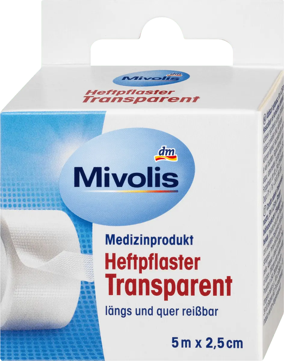 

Лейкопластырь прозрачный 5м. Mivolis