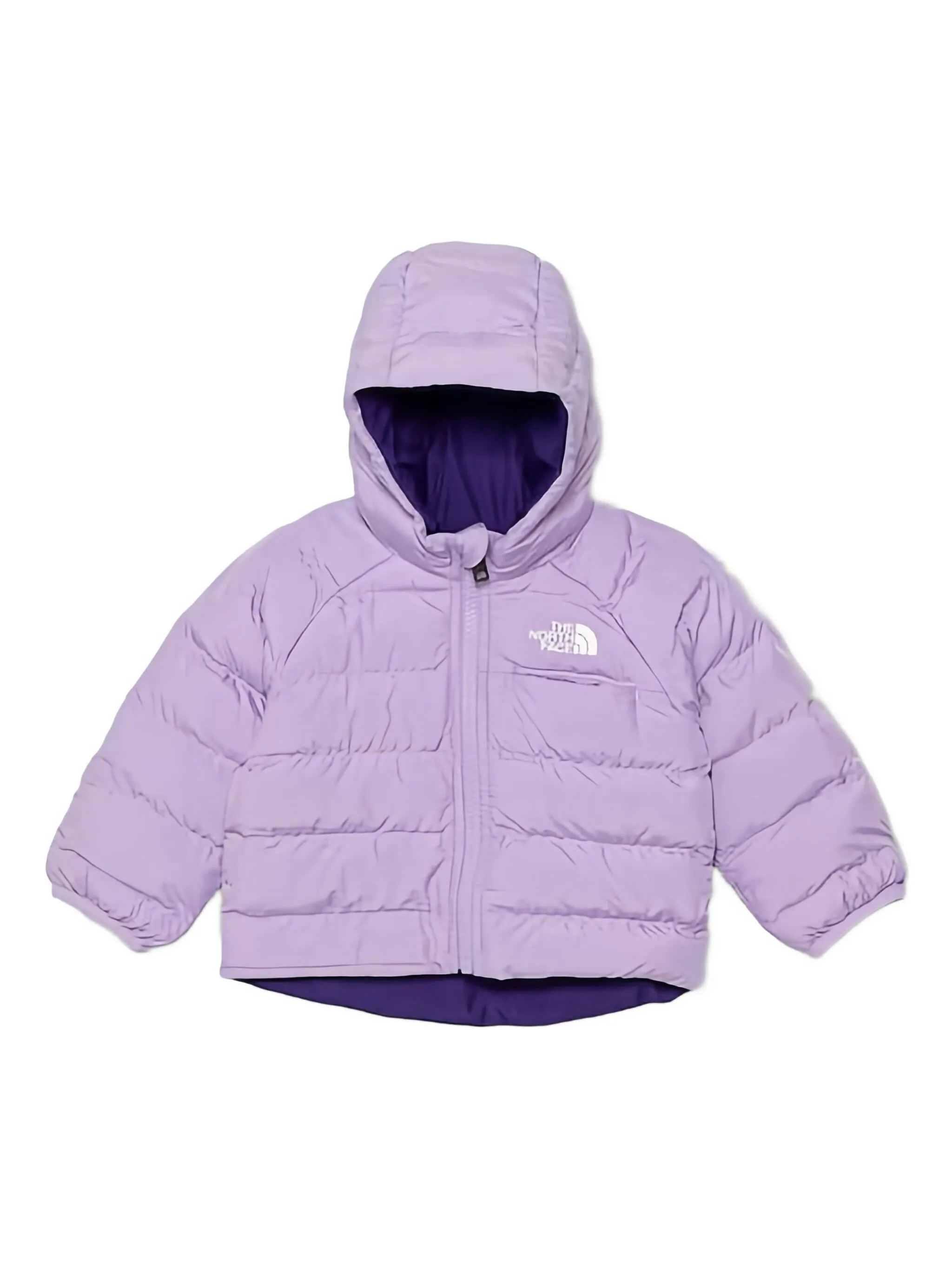

Куртка с капюшоном и логотипом The North Face Kids, фиолетовый