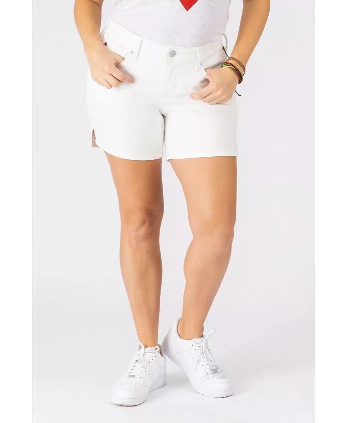 

Шорты больших размеров с боковыми шлицами SLINK Jeans, белый