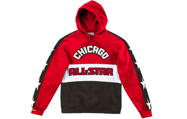 

Митчелл энд Несс Свитшот Унисекс Красный Черный Mitchell Ness