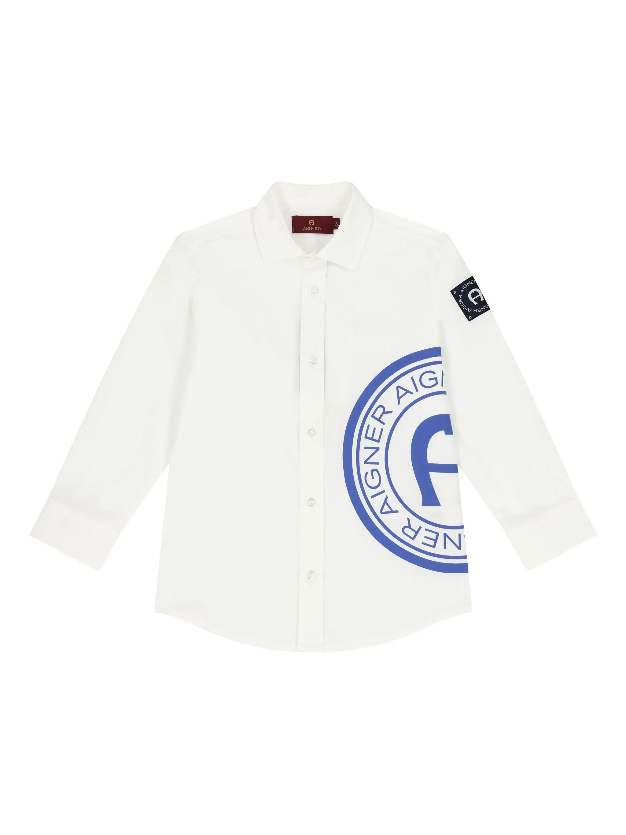 Рубашка с логотипом Aigner Kids, белый