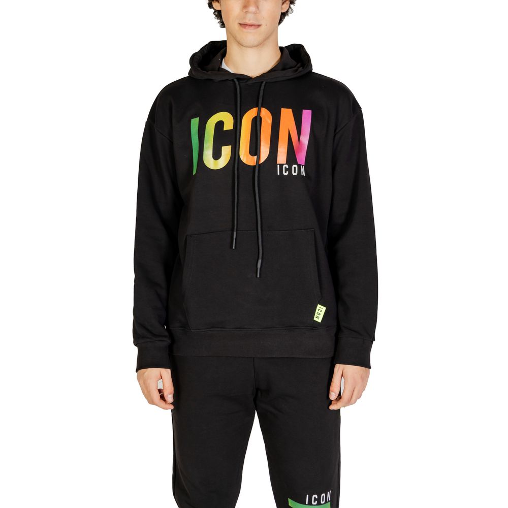 

Черный хлопковый свитер Icon