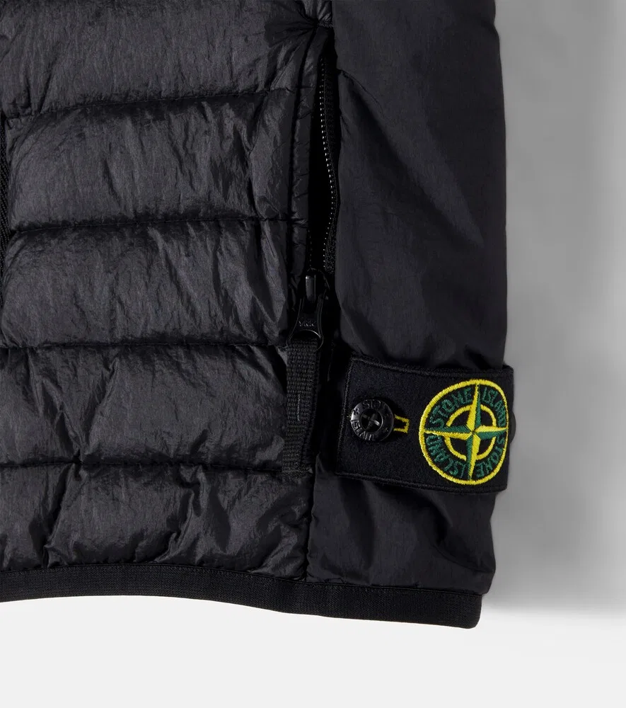Пуховый жилет «Компас» Stone Island Junior, черный — фото 3