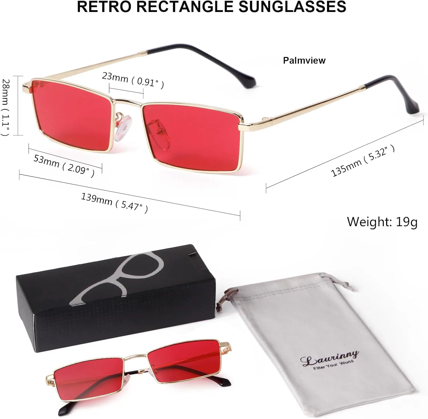 

Солнцезащитные очки с красными линзами для женщин и мужчин, ретро-стиль 90-х, маленькая оправа, для Хэллоуина, косплея, вечеринок и фестивалей Laurinny, Red