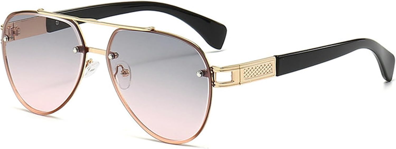 

Элитные солнцезащитные очки Helena для мужчин и женщин, металлические очки с большой оправой, женские солнцезащитные очки UV400 синего и черного цвета, мужские и женские очки, C7