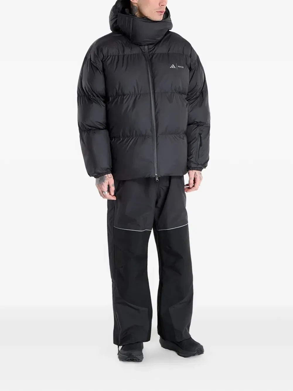 Утепленные куртки-пуховики с капюшоном от X Moon Boot adidas, черный — фото 2