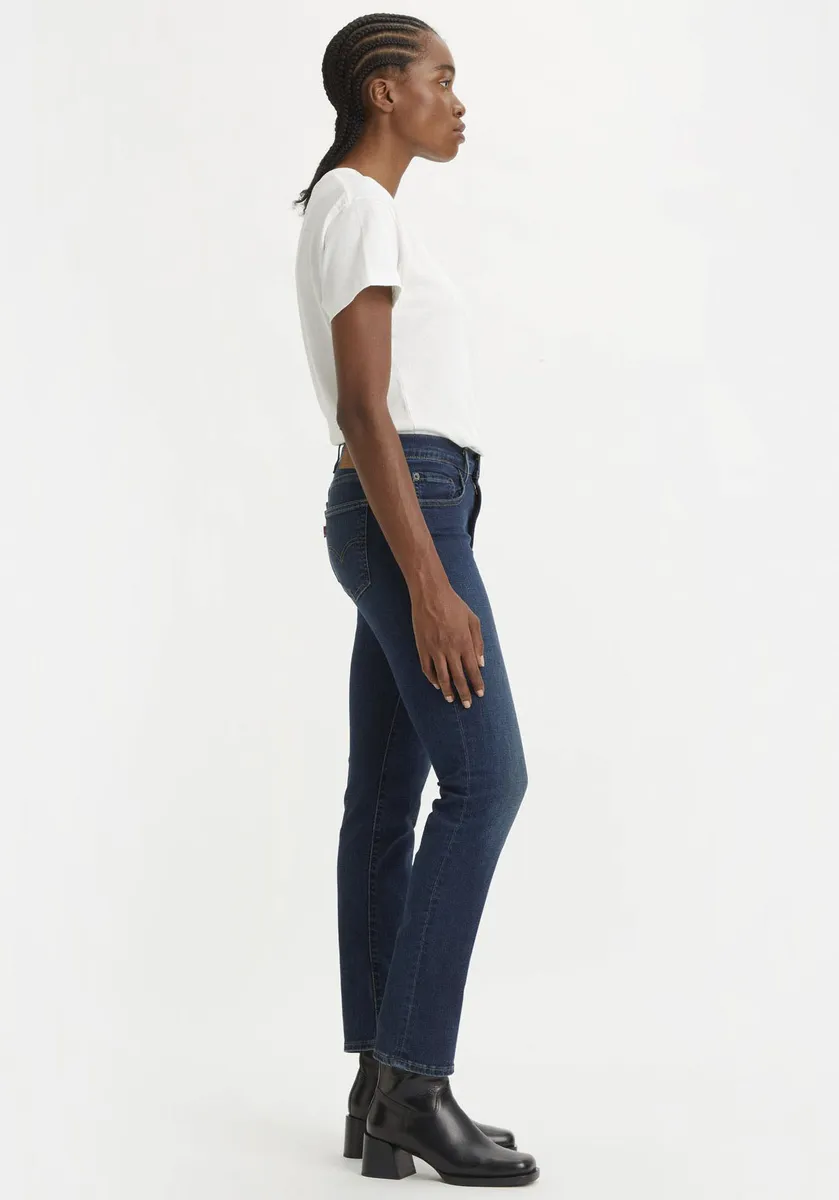 Прямые джинсы Levi's "724 High Rise Straight", цвет Indigo Rinsed — фото 4
