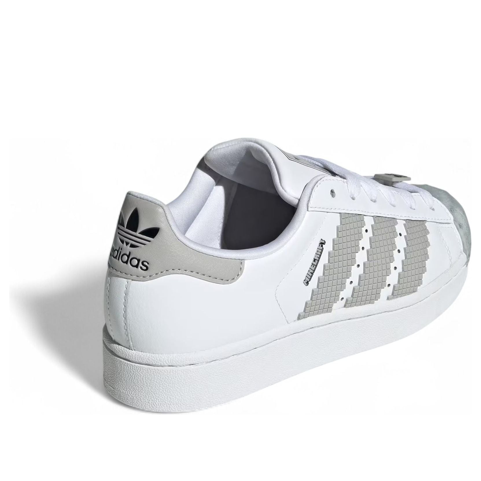 (GS) Adidas x Minecraft Superstar II 'Cloud White Grey' — фото 4