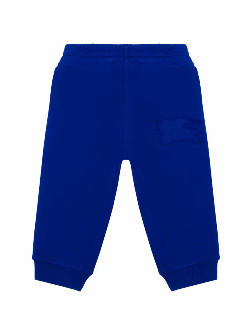 

Хлопковые джоггеры EKD Burberry, тёмно-синий