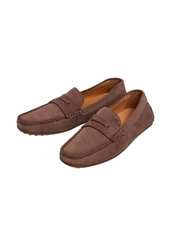 Мокасины на водительской подошве Hackett London, цвет ирис — фото 2