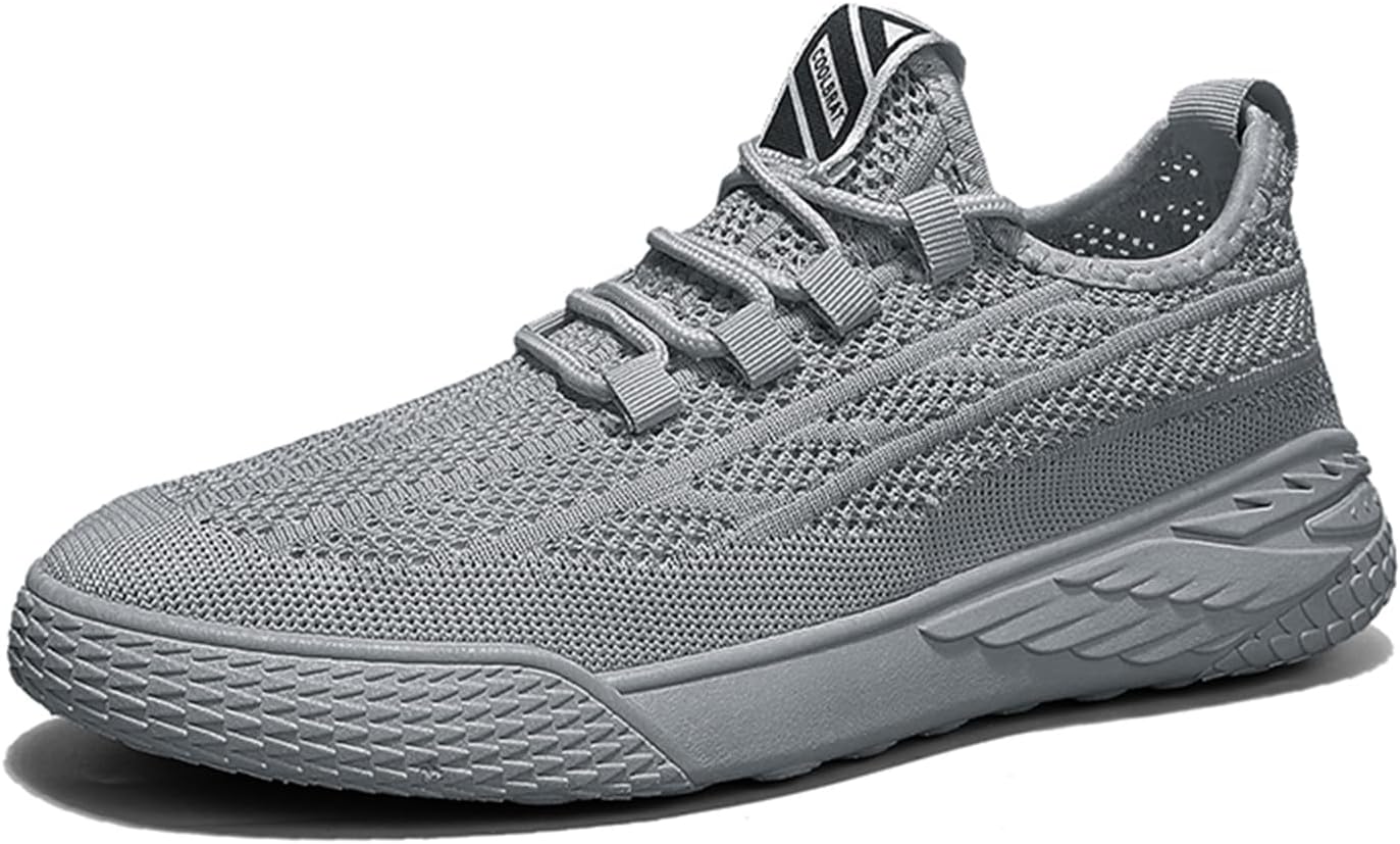 

Мужские кроссовки для ходьбы слипоны, дышащие сетчатые кроссовки для бега, легкие противоскользящие походные ботинки Abborora, серый