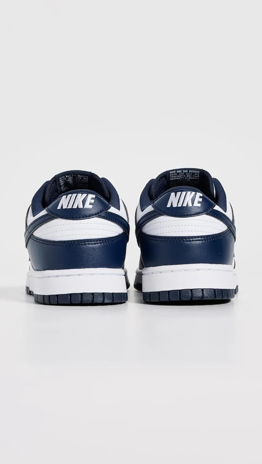 Мужские скейтбордистские кроссовки Nike Dunk Low Retro, белый/темно-синий — фото 3