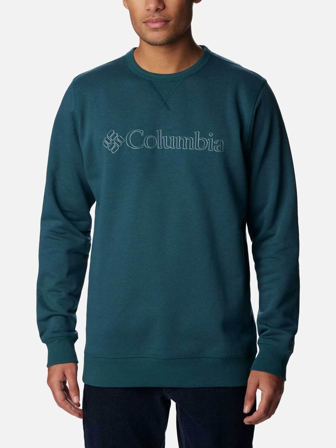 

Блуза Columbia Logo Fleece Crew, синий