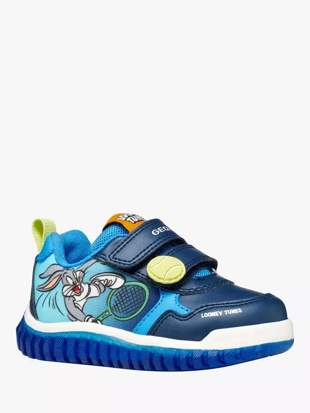 Детские светящиеся кроссовки Lightyloo Looney Tunes Bugs Bunny, цвет светло-синий/лазурный Geox — фото 2