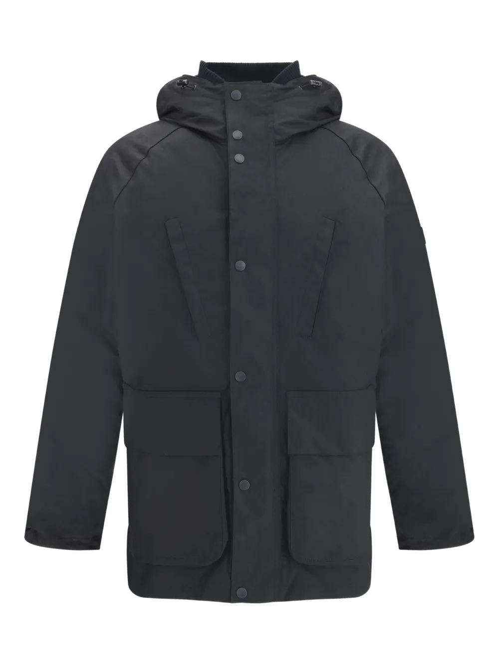 

Хлопковая куртка с капюшоном Barbour International, черный