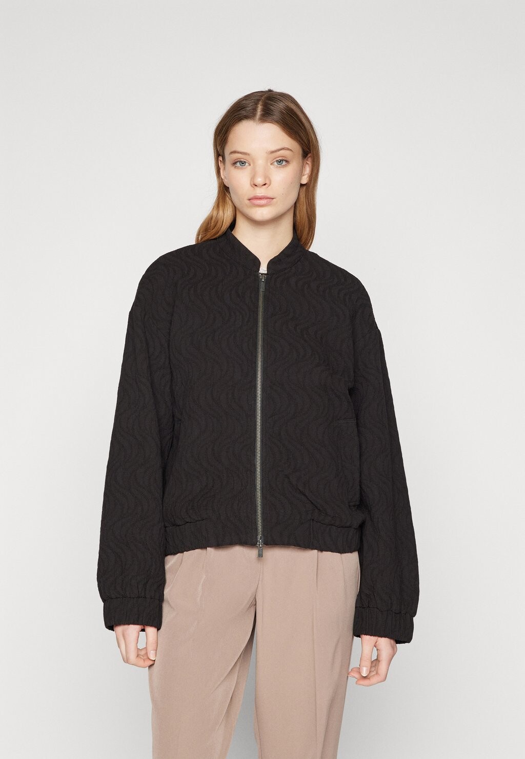

Куртка-бомбер OBJAMANDA SHORT JACKET Object, цвет black