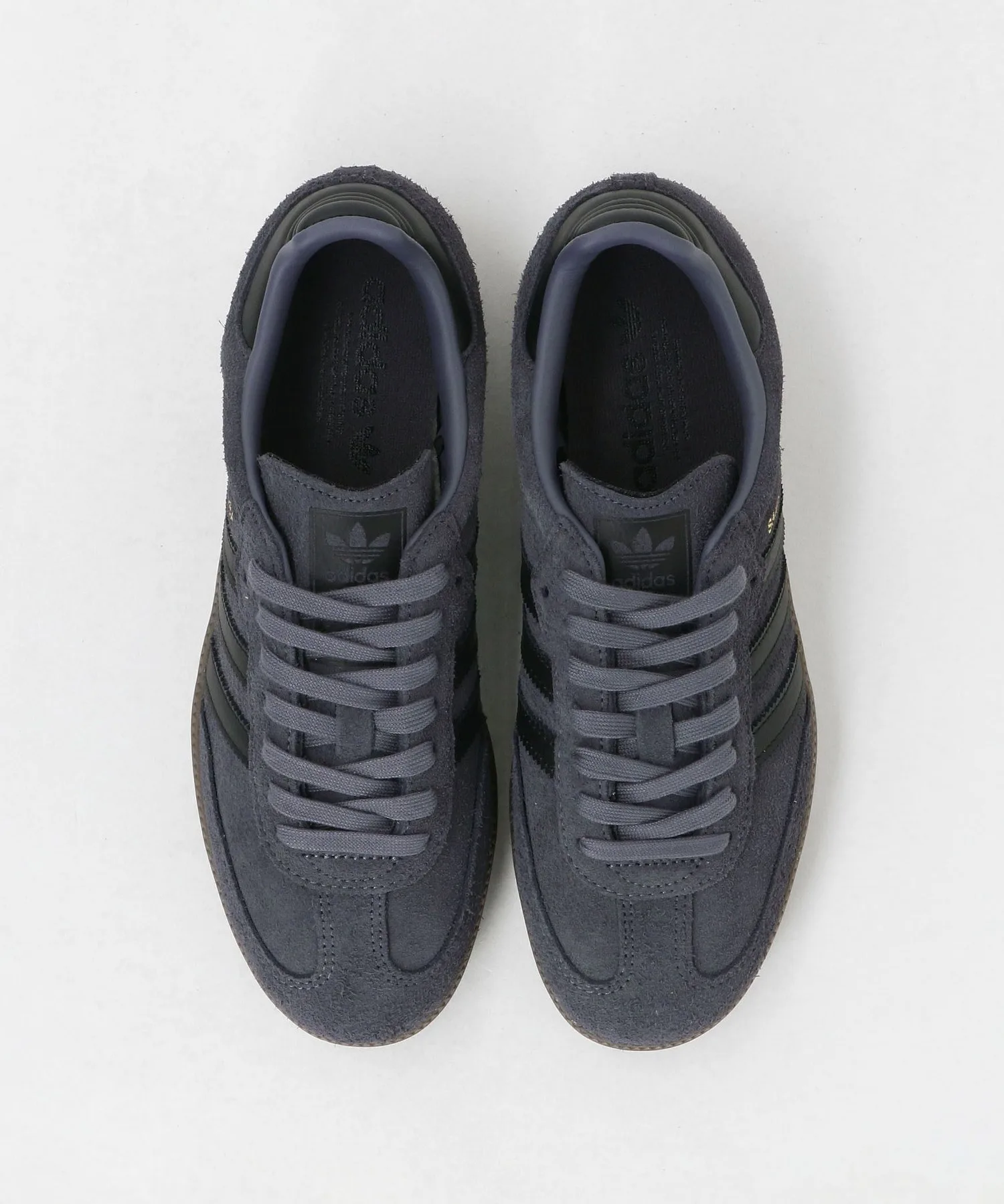 Мужские кроссовки из натуральной кожи SAMBA BL adidas Originals темно-синие — фото 3