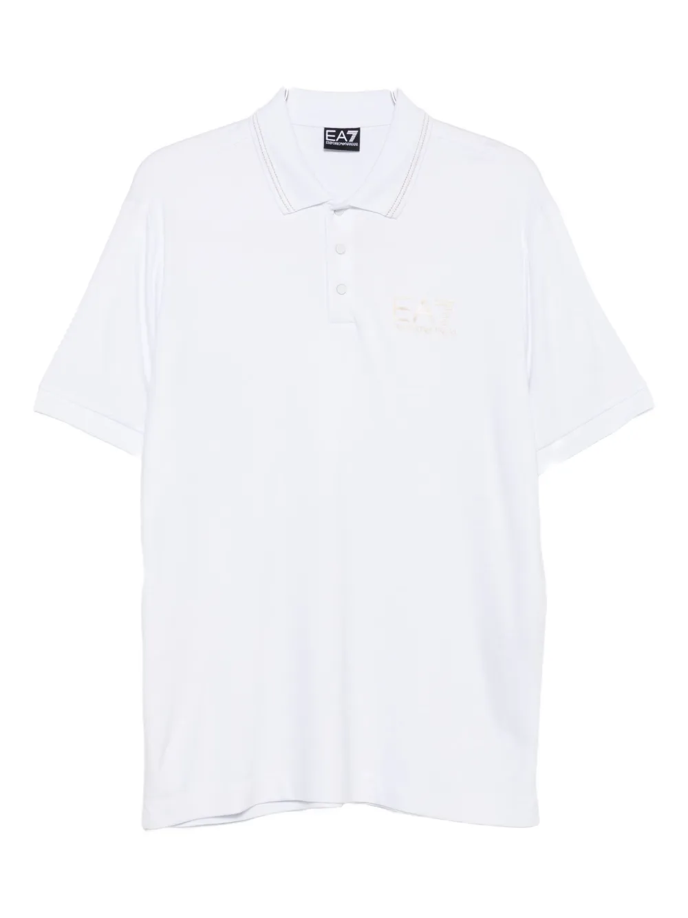 

Рубашка-поло с короткими рукавами и логотипом Ea7 Emporio Armani, белый