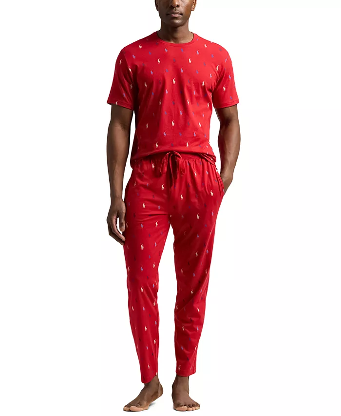 

Мужской пижамный комплект Polo Pony Jogger Polo Ralph Lauren, красный