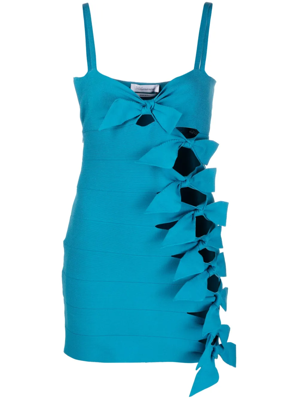 

Платье мини с бантом BLUMARINE, синий