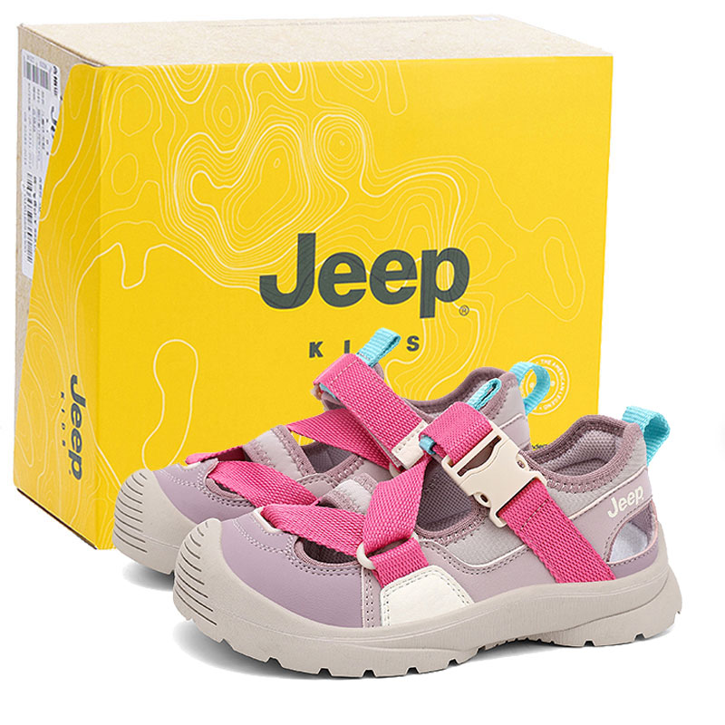 Дышащие детские сандалии для детей Jeep, лиловый/розовый/розовый — фото 2
