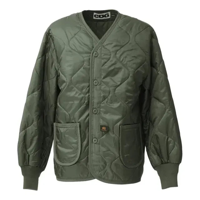 

Куртка COMME des GARCONS x Alpha Industries Liner Jacket 'Olive Green', оливкого-зеленый