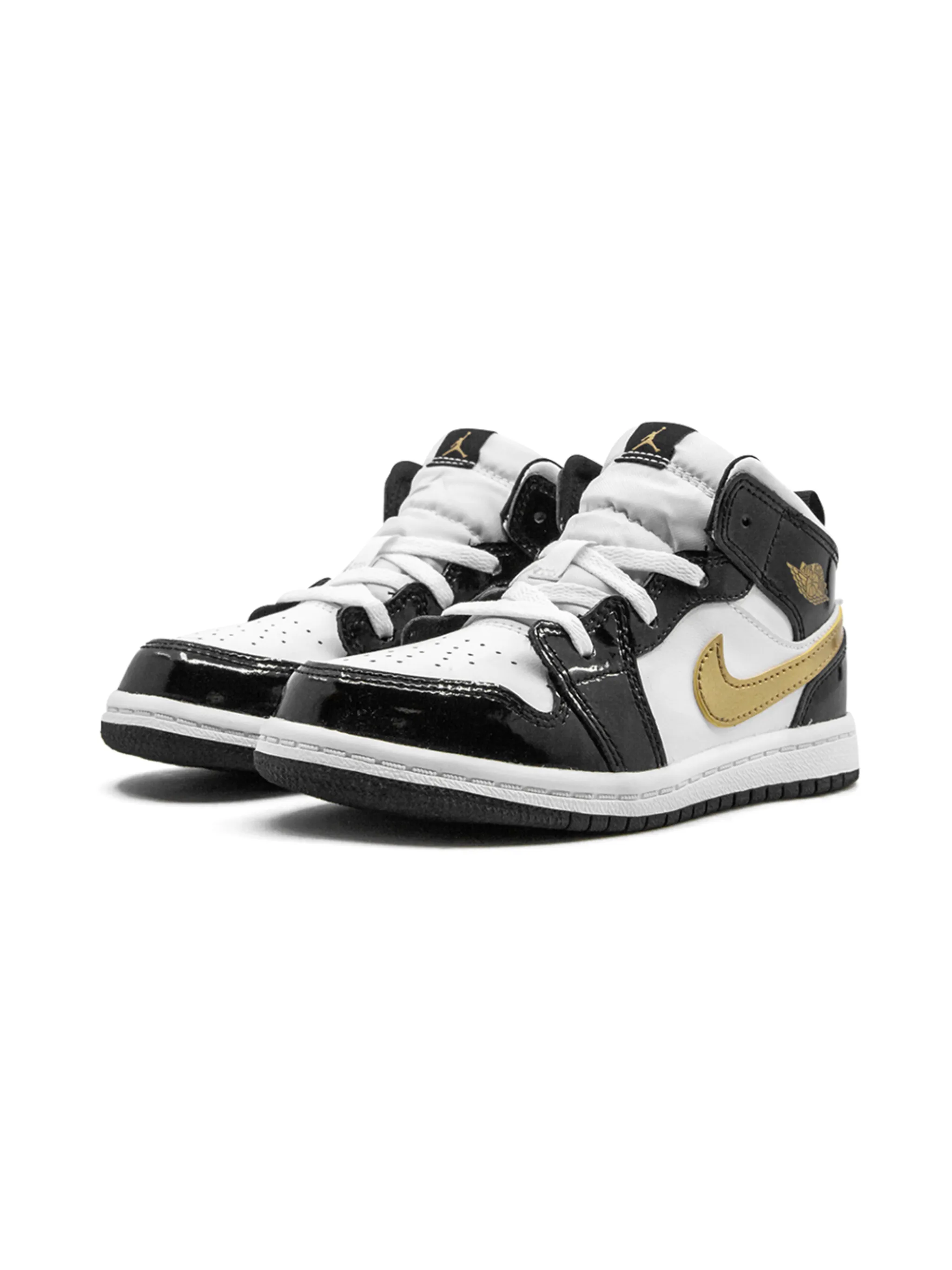 Кроссовки Air Jordan 1 Mid SE (TD) Jordan Kids, черный — фото 2