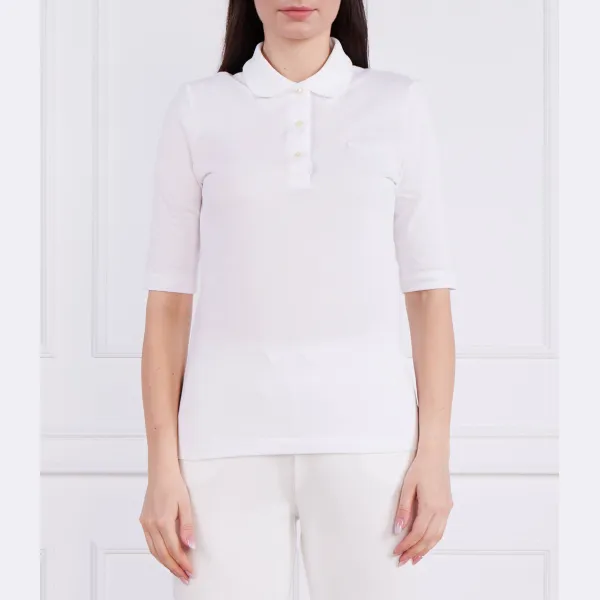 

Рубашка-Поло узкого кроя Lacoste, белый