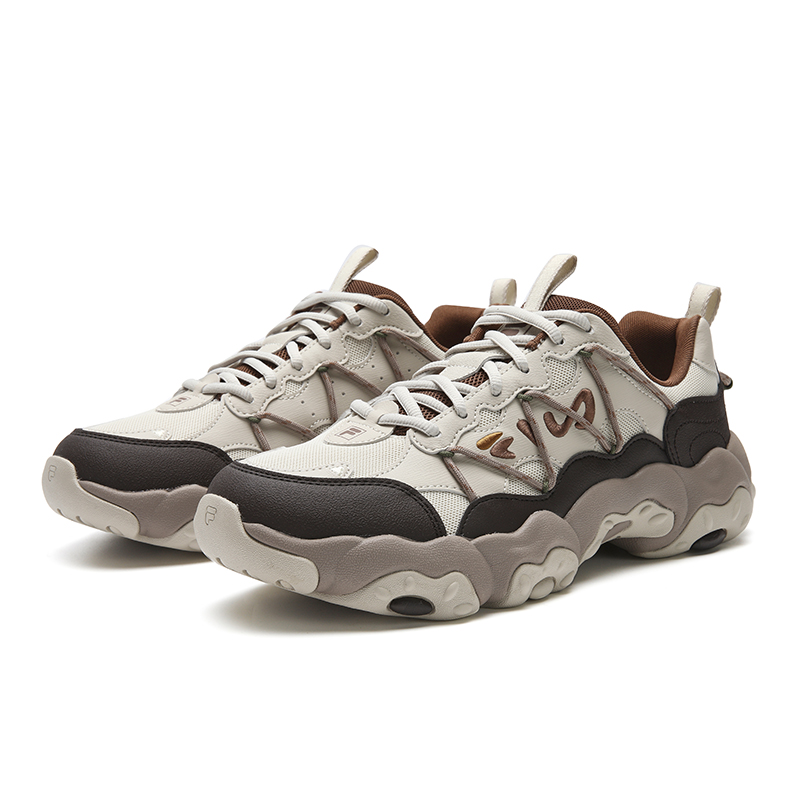 FILA FLUID 6 устойчивые к истиранию, дышащие, легкие низкие кеды мужские yellow brown — фото 4