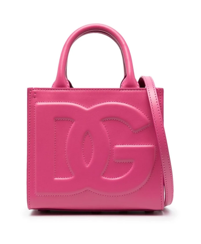 

Кожаная сумка Glicine Dolce & Gabbana, розовый
