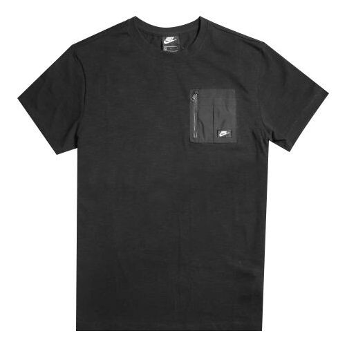 

Футболка Nike Sportswear Zipper Pocket Short Sleeve Black, черный