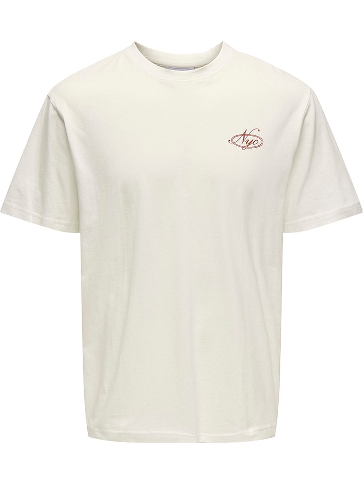 

Футболка ONLY & SONS, кремовый