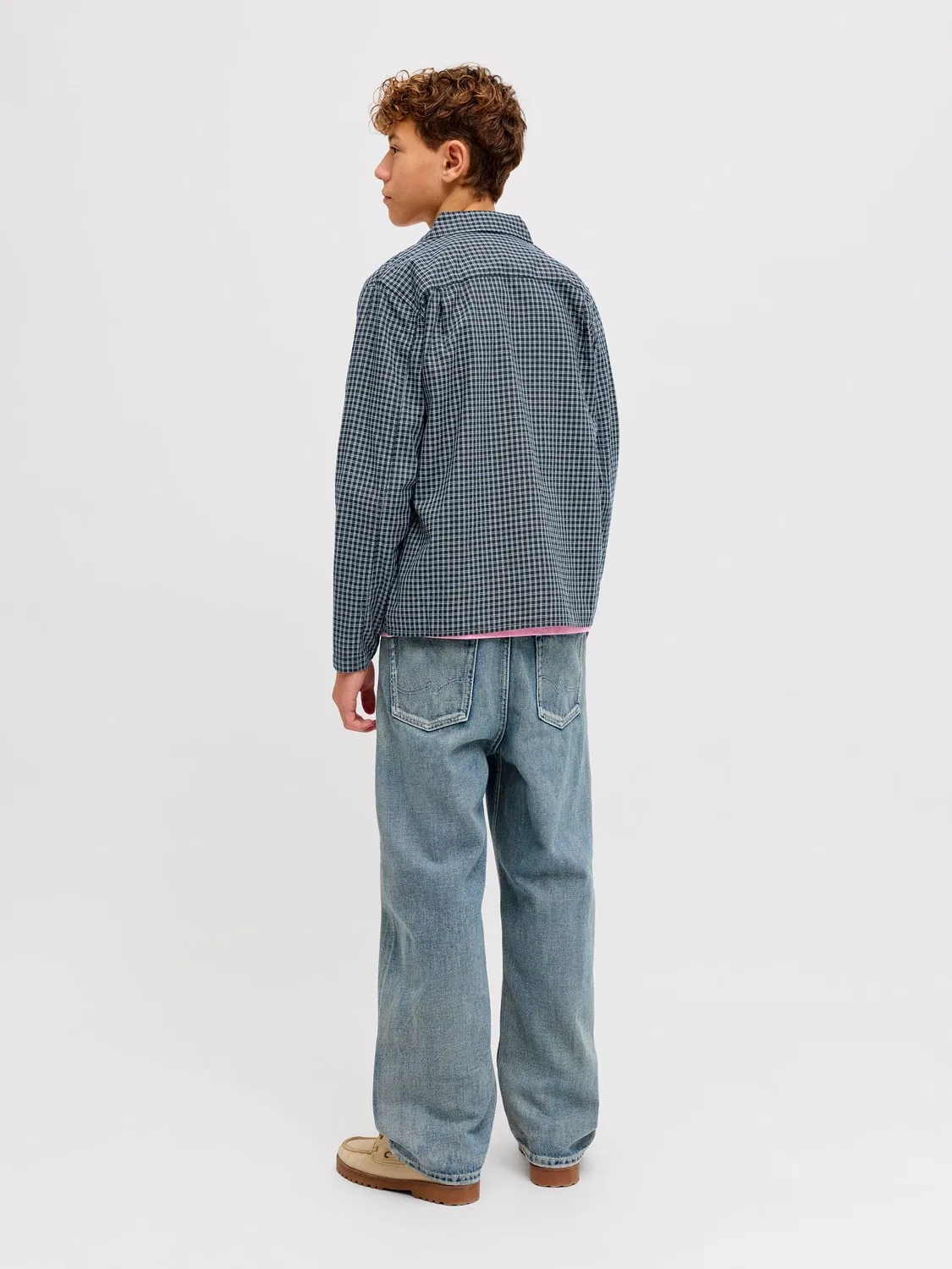 Рубашка с принтом, JACK & JONES Junior, sky captain — фото 3