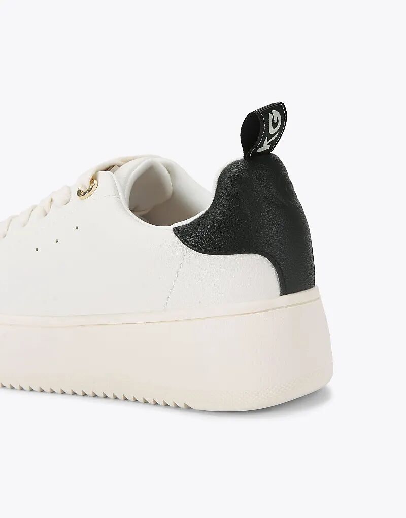 Кроссовки KG Kurt Geiger Lighter со шнуровкой, белые, черные — фото 4