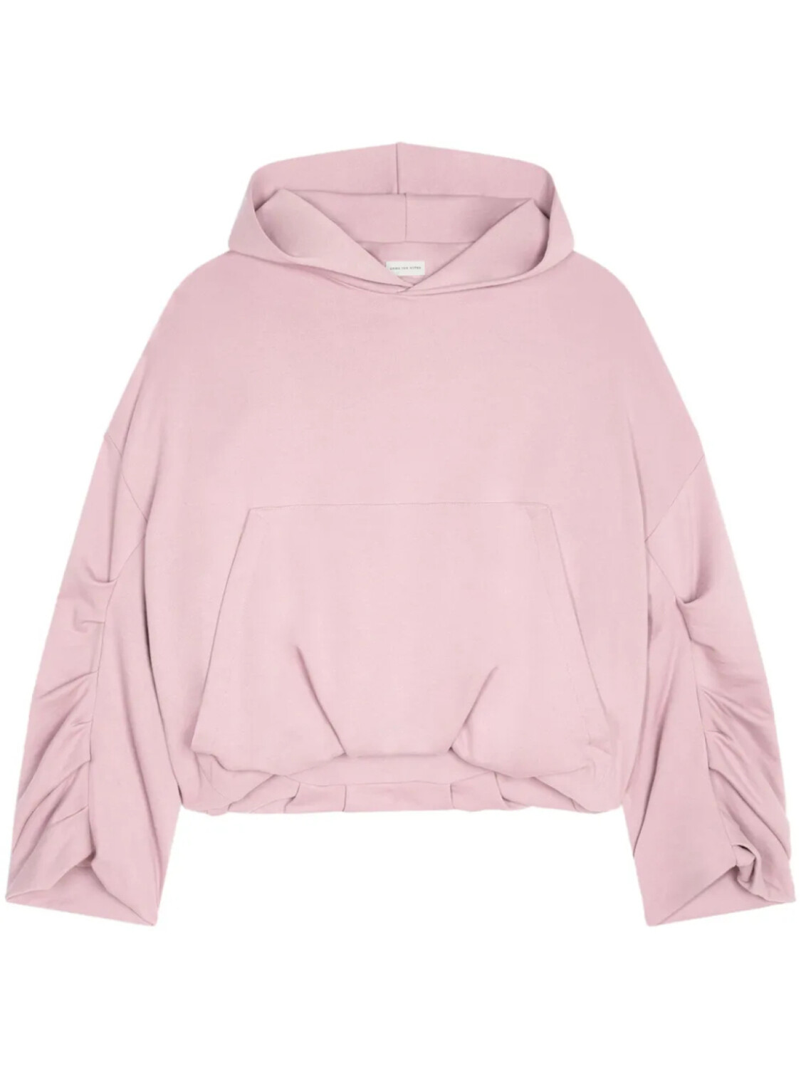 

DRIES VAN NOTEN худи с драпировкой, розовый
