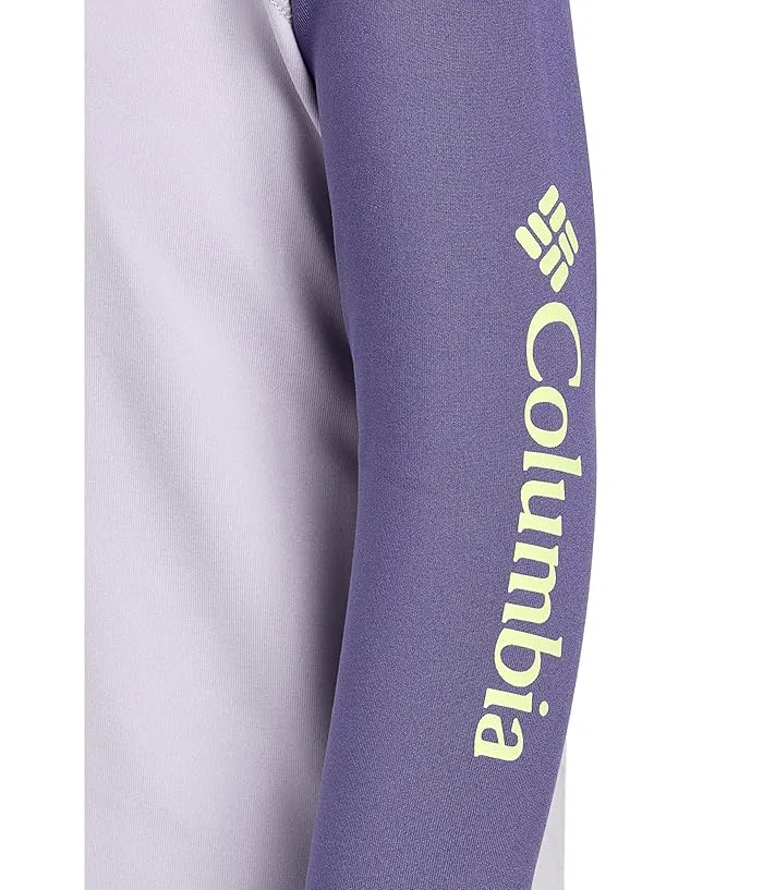 Футболка с защитой от солнца Sandy Shores Long Sleeve Sunguard Columbia Kids, Lavender Pearl/Stormwatch — фото 3