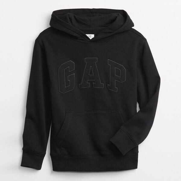 

Толстовка с капюшоном и вышитым логотипом Gap, черный