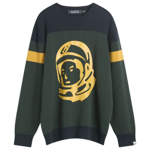 

Вязаный джемпер с астро-панелями Billionaire Boys Club, темно-зеленый