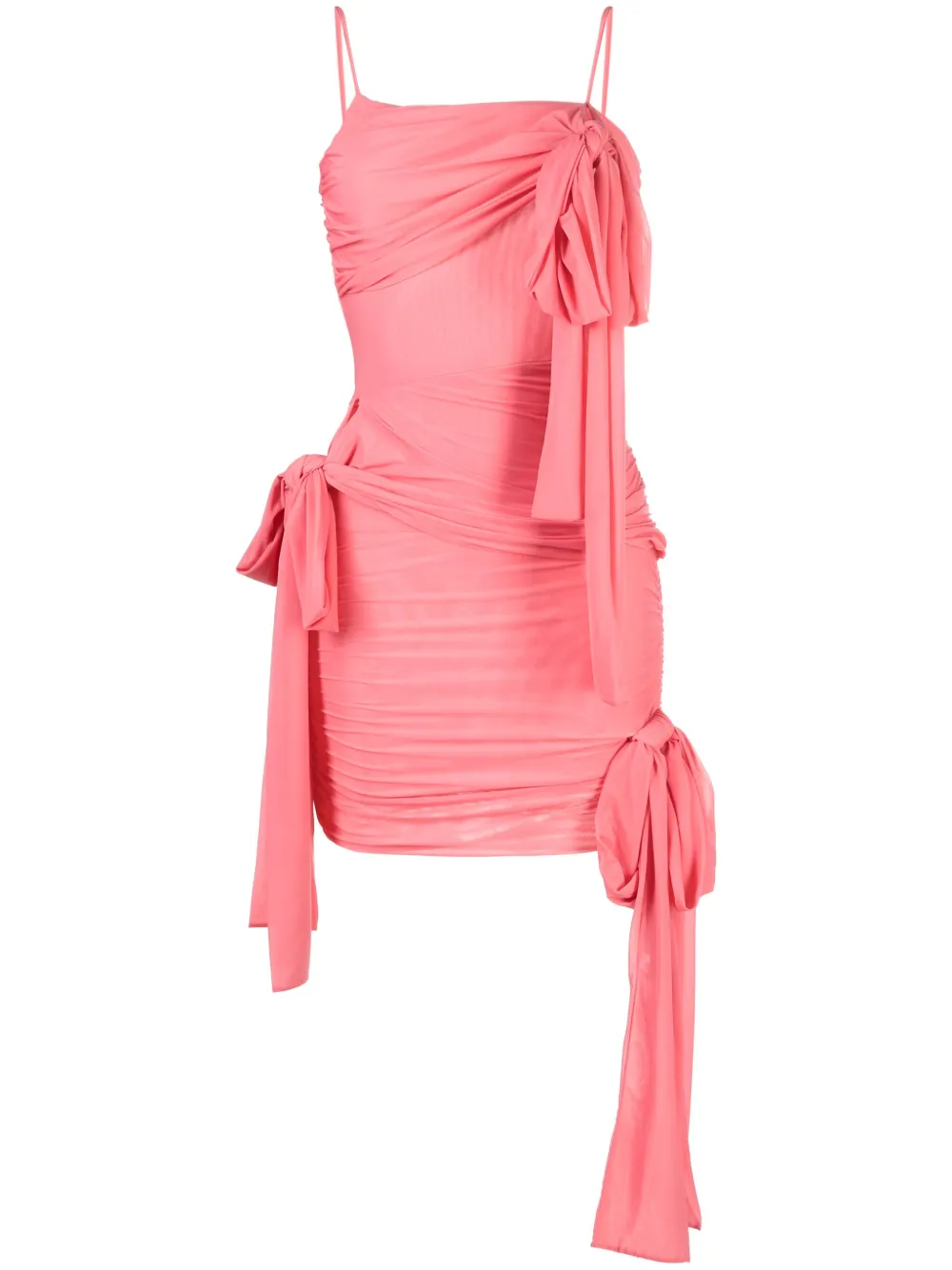 

Платье мини асимметричного кроя BLUMARINE, розовый