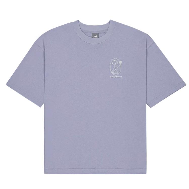 

New Balance Футболка Regular SS25 женская фиолетовая